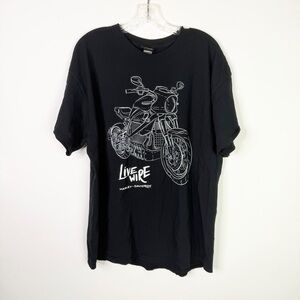 Harley Davidson Live Wire Men’s T Shirt XL Black Short Sleeve Biker Motorcycle
